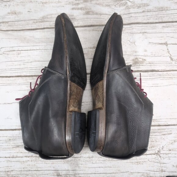 Fausto Santini Grey Leather Chukka Boots Men Size 45